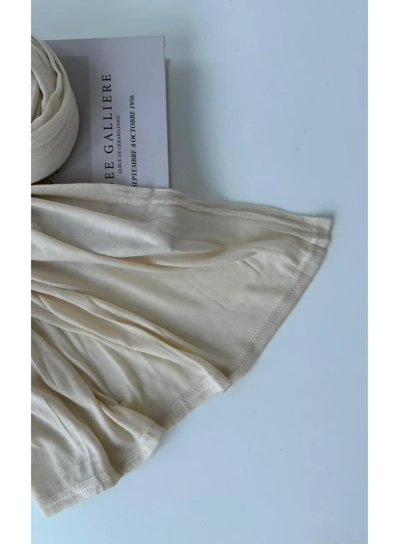 AL BENT AL SHARQIEH beige cotton hijab shawl for Women | Best Price UAE